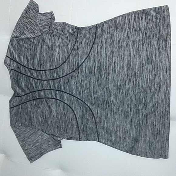 Reebok Heather grey short sleeve dynamic fitted training top top M - Picture 4 of 7